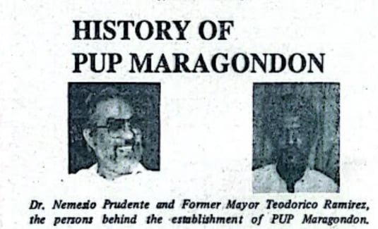 PUP Maragondon Campus 1987 founding